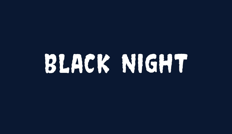 Black Night font big
