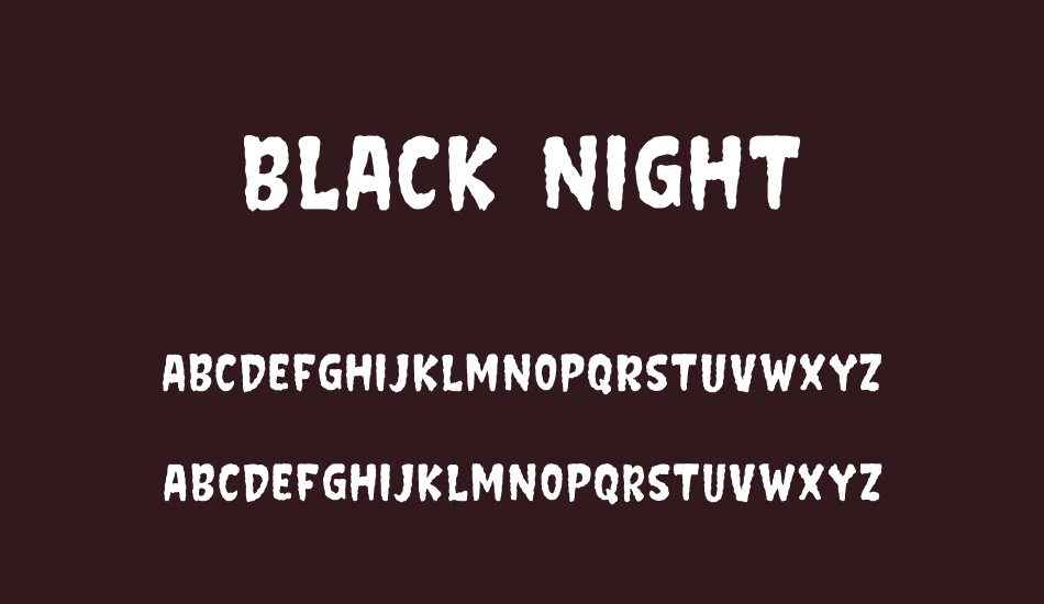 Black Night font