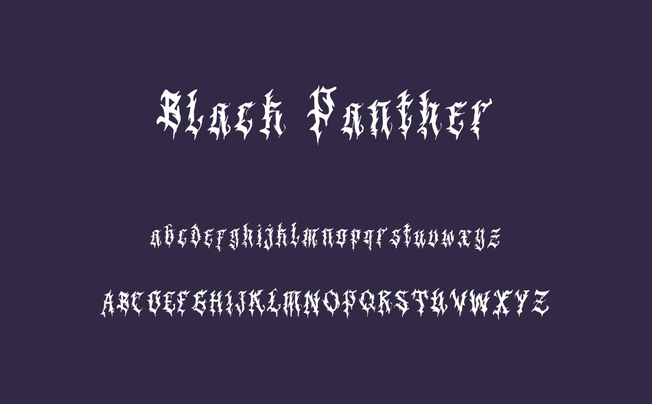 Black Panther font