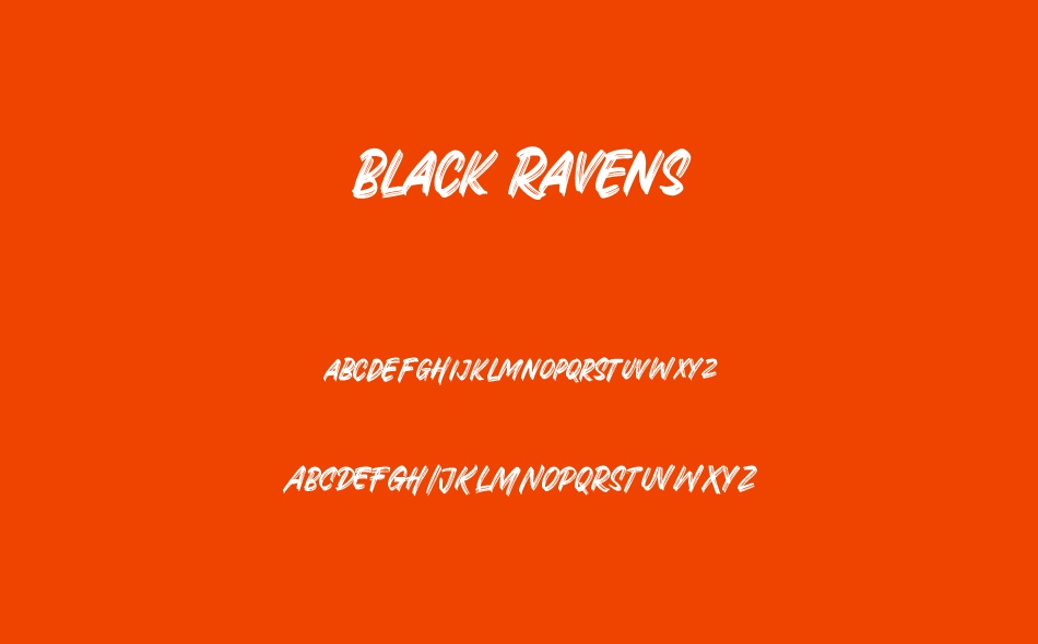 Black Ravens font