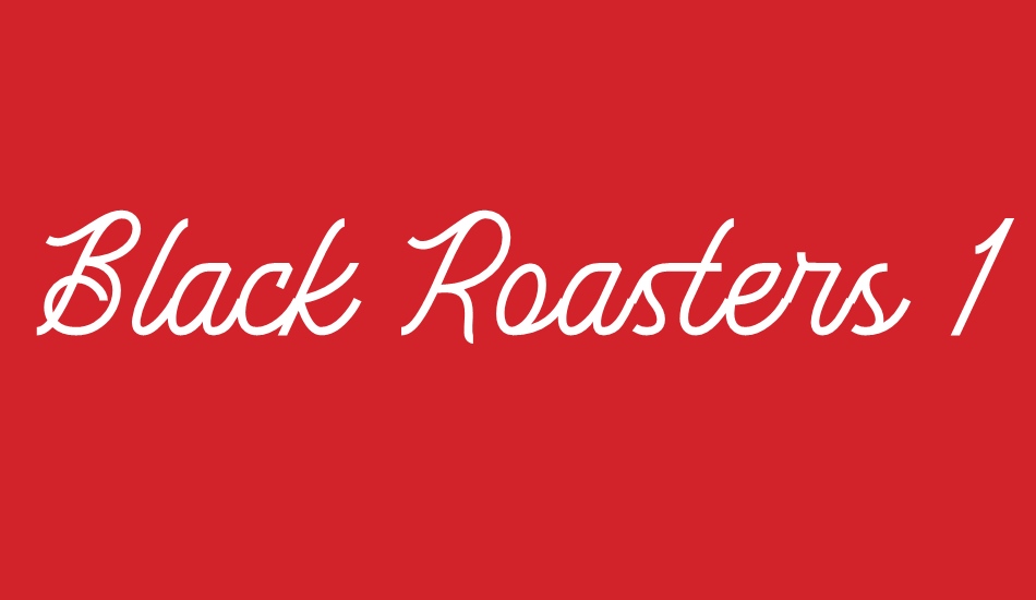 Black Roasters 1 font big