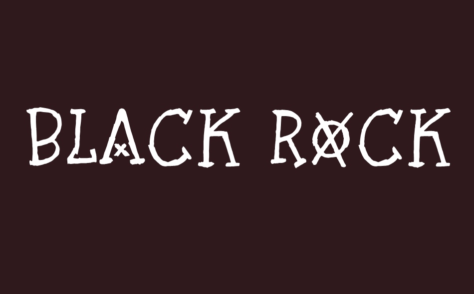 Black Rocket font big