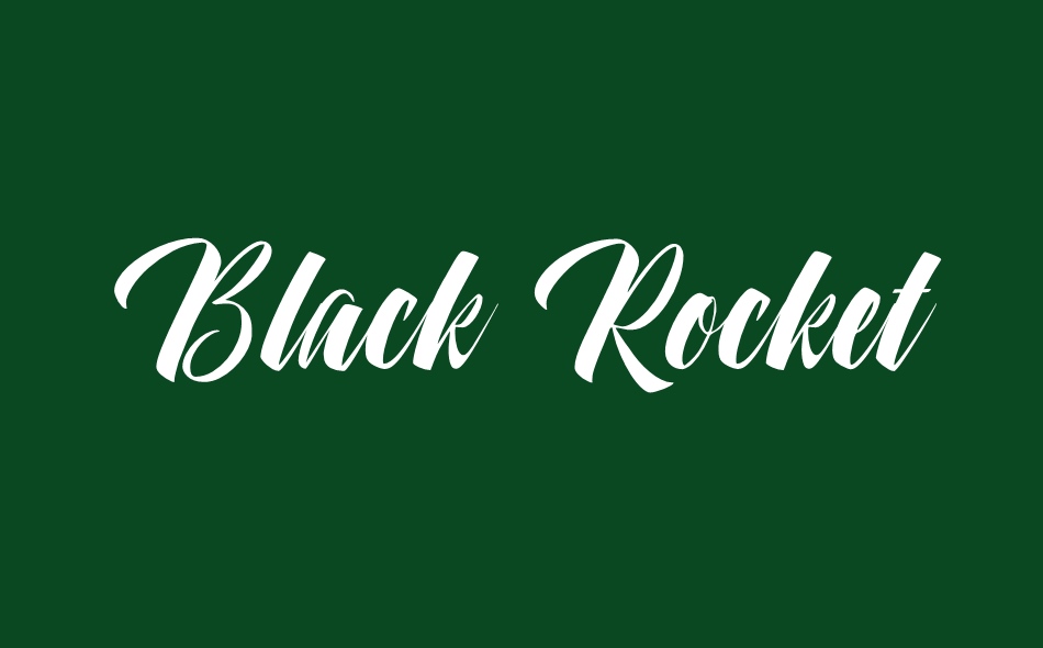 Black Rocket font big