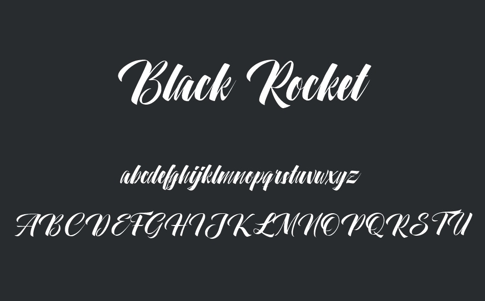 Black Rocket font
