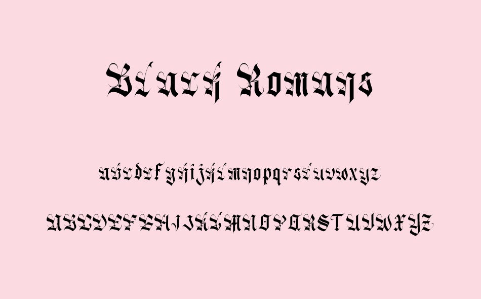 Black Romans font