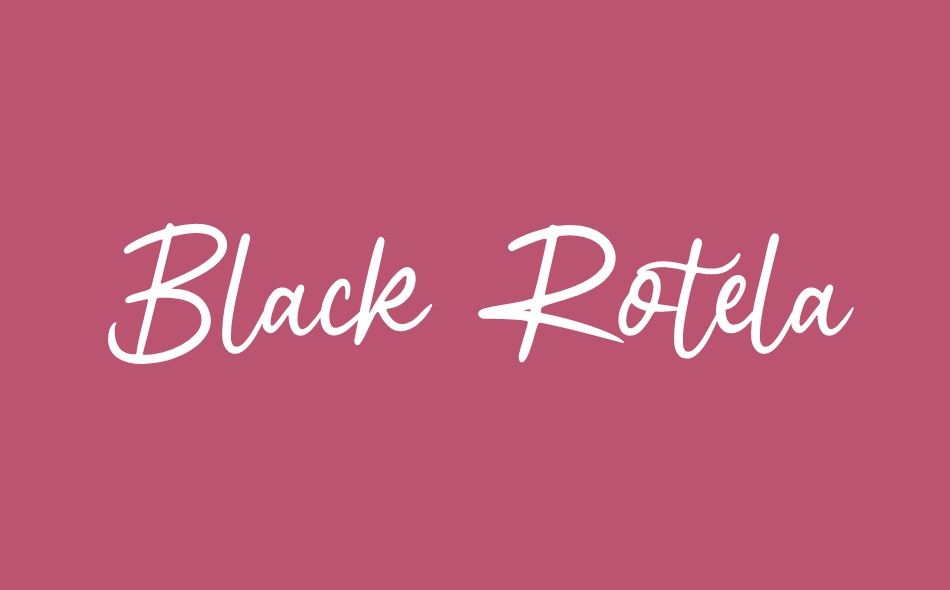 Black Rotela font big
