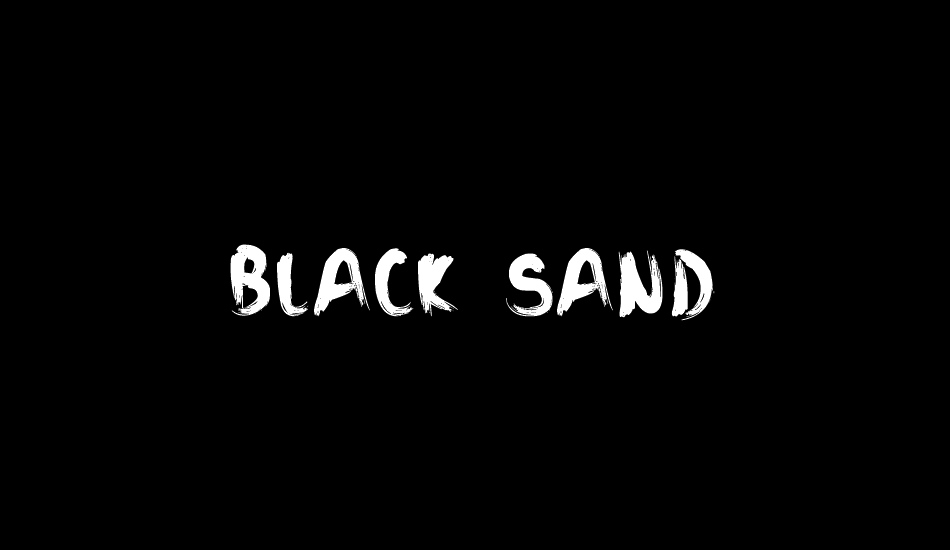 Black Sand font big
