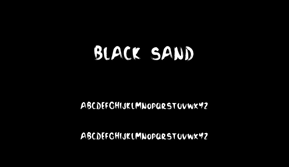 Black Sand font