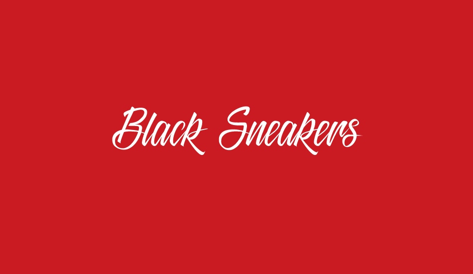 Black Sneakers font big