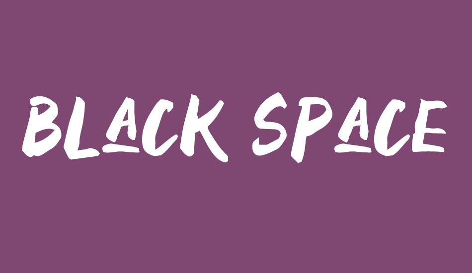 Black Space font big