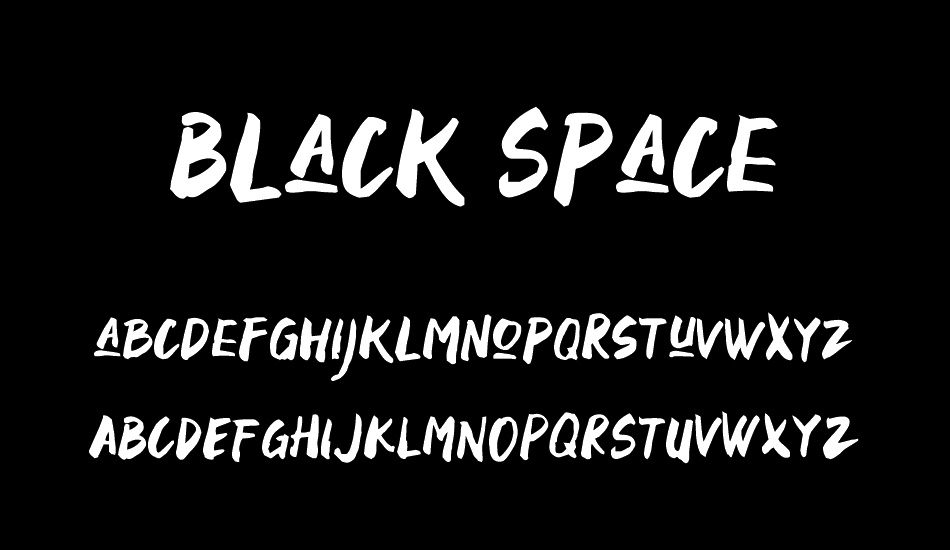 Black Space font