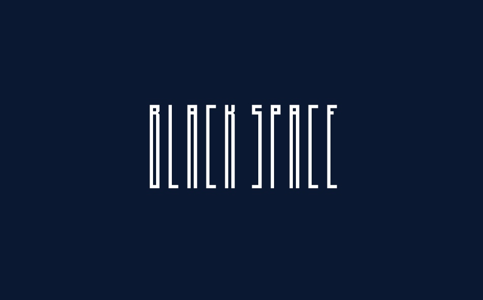 Black Space font big