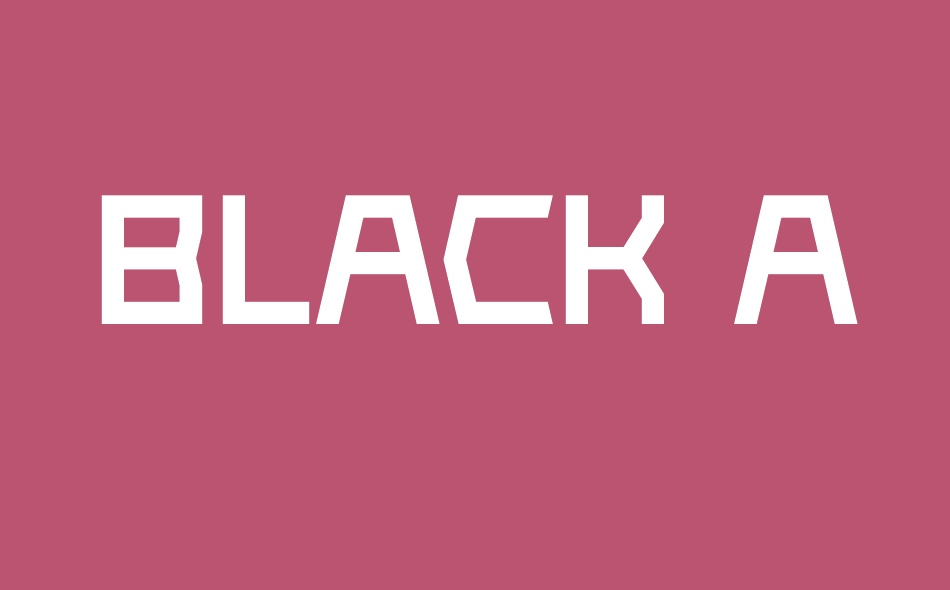 Black Acute font big