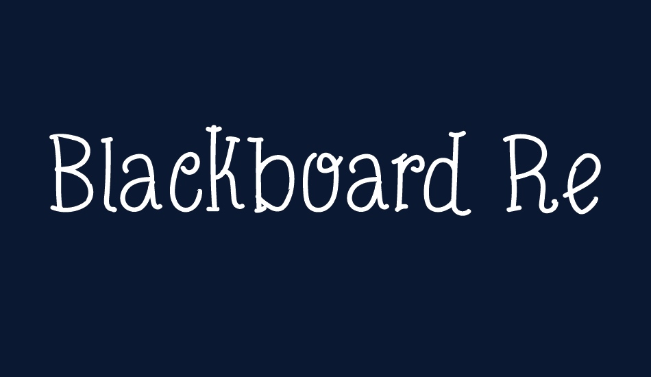 Blackboard Restaurant font big