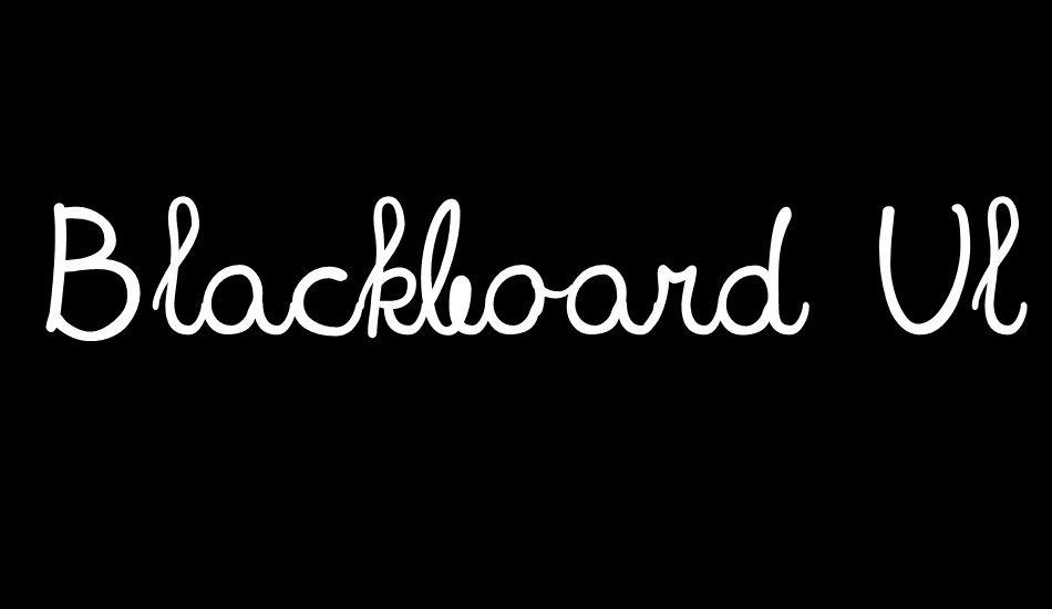 Blackboard Ultra font big