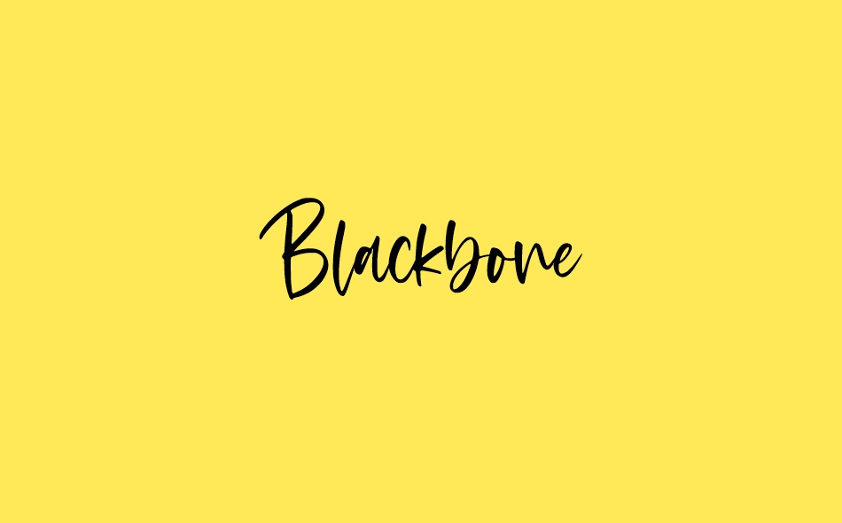 Blackbone font big