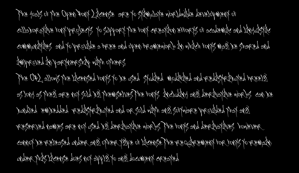 BlackbookOne font 1