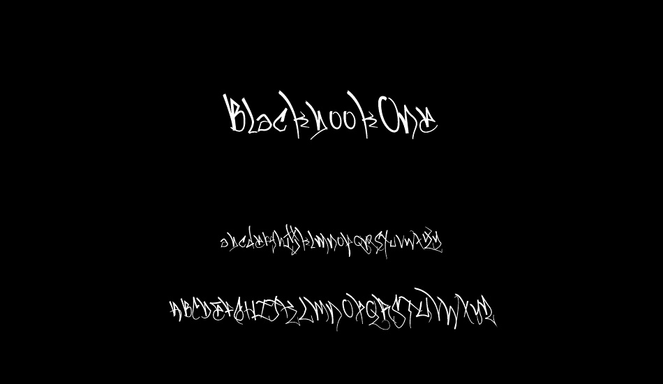 BlackbookOne font