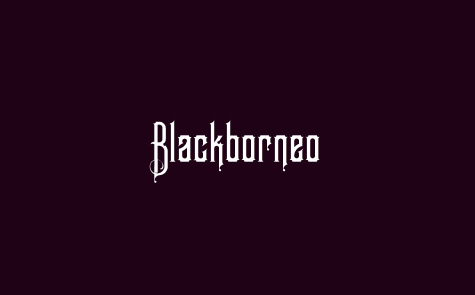 Blackborneo font big