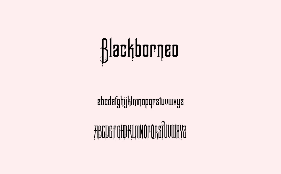 Blackborneo font