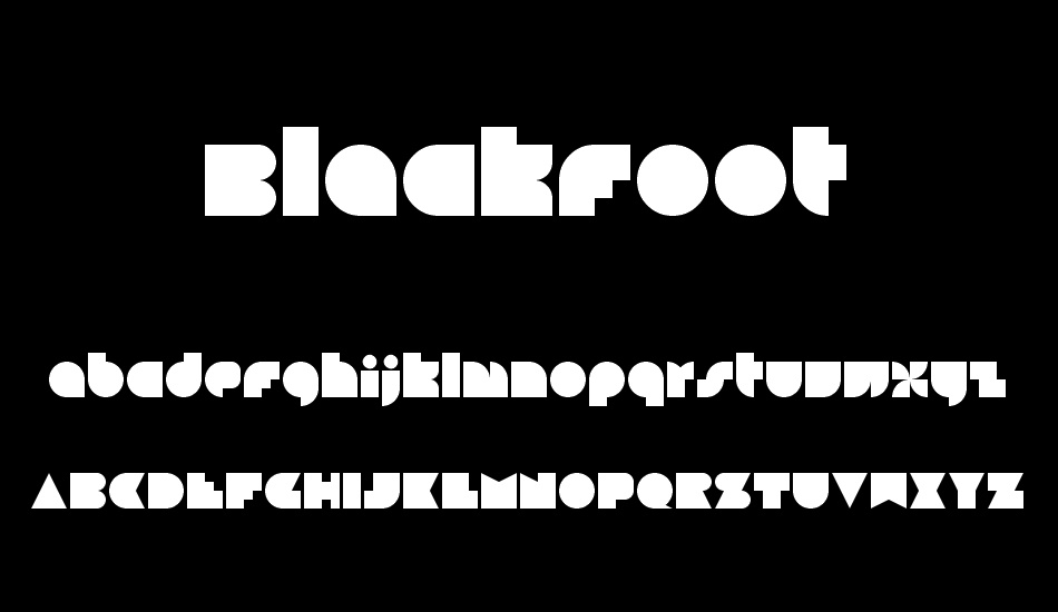 Blackfoot font