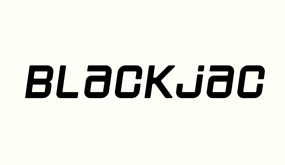 Blackjack font big