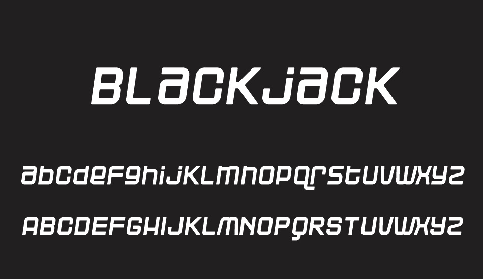 Blackjack font