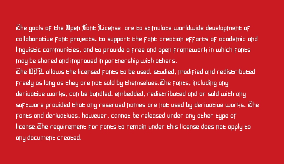 Blackletter Buffoonery font 1