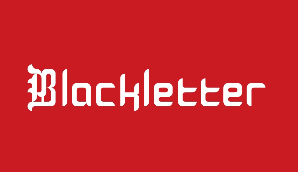 Blackletter Buffoonery font big
