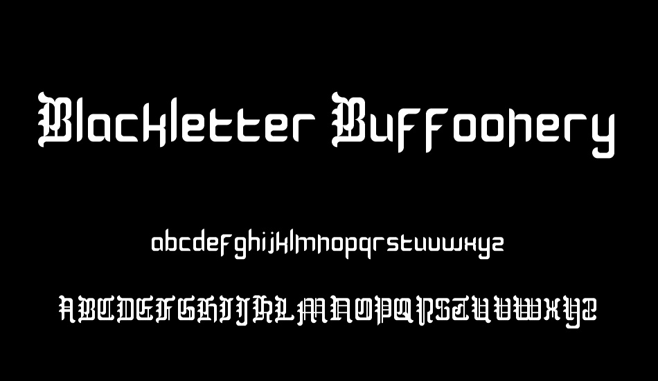Blackletter Buffoonery font