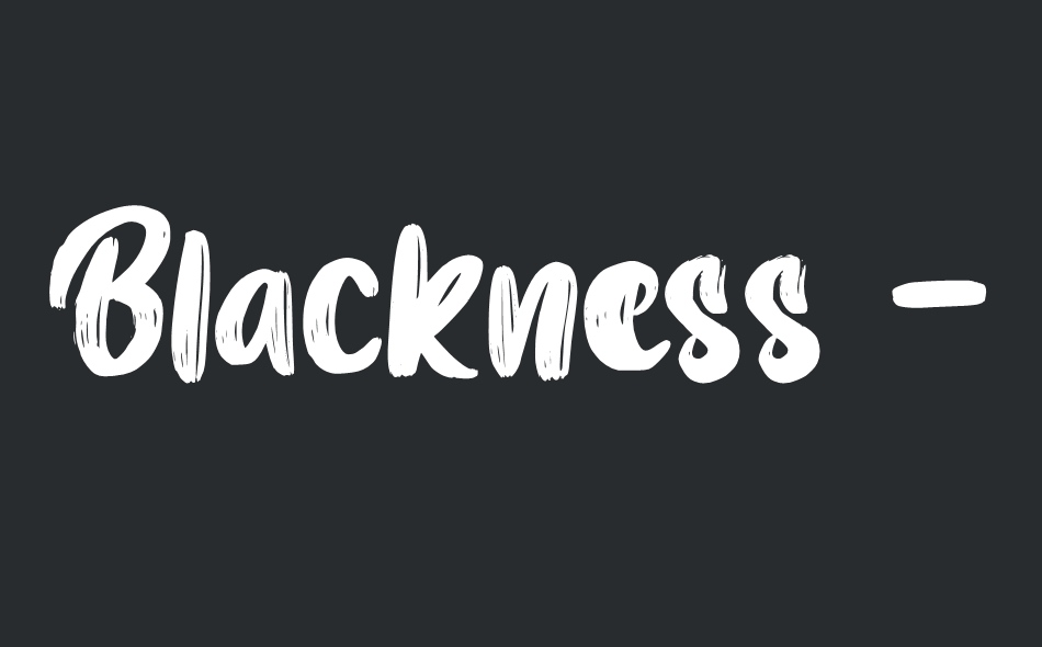 Blackness font big