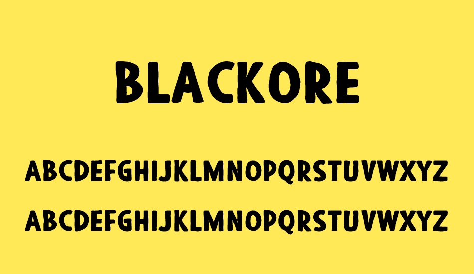 blackore font