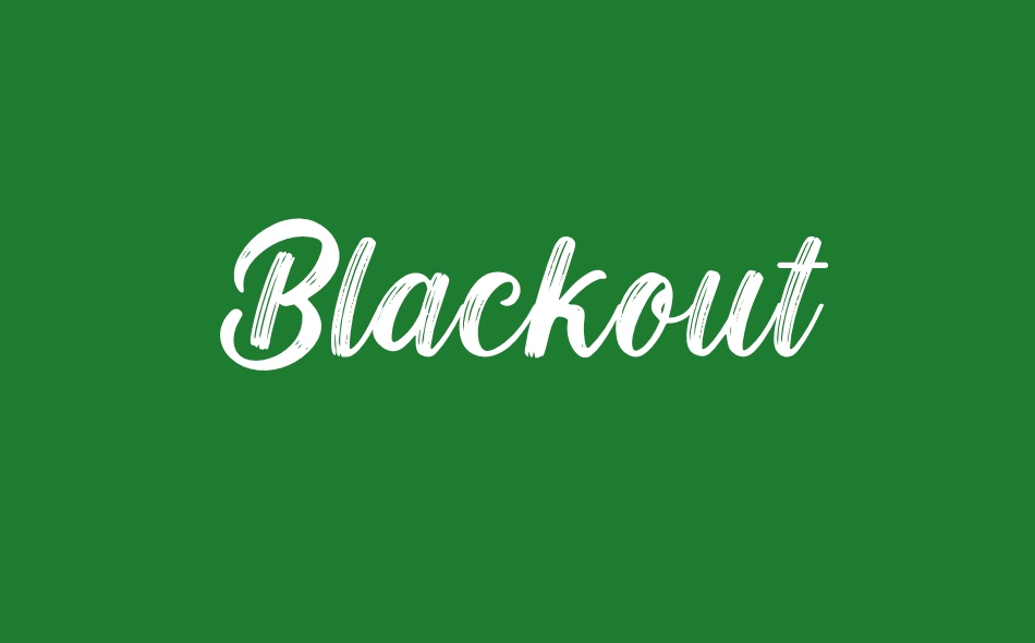 Black Out font big