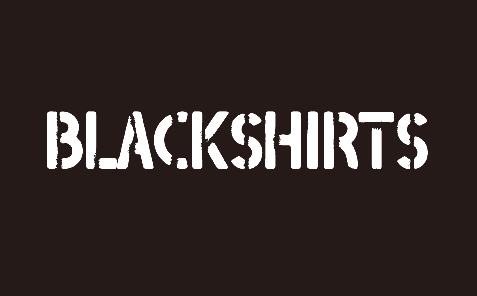 Blackshirts font big