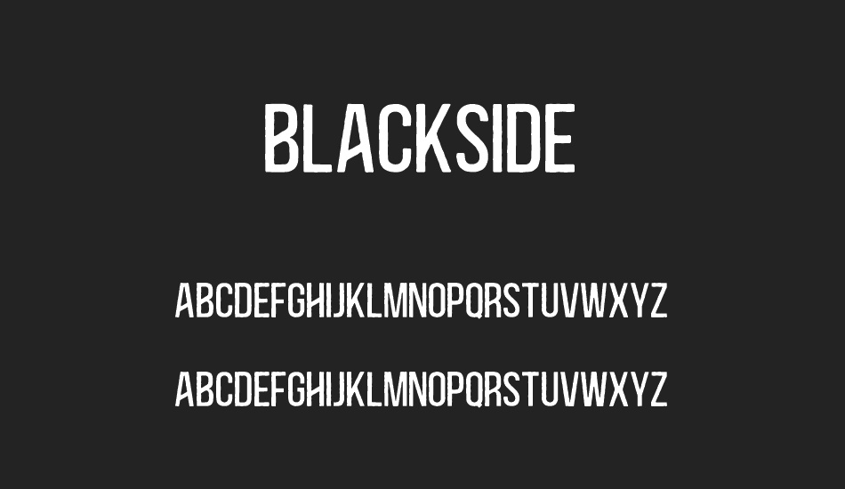 Blackside font