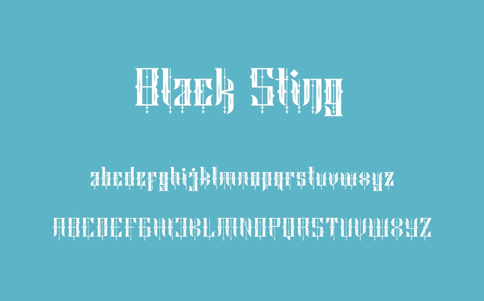 Black Sting font