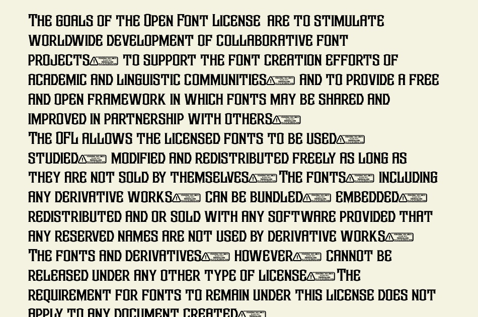 Blackward font 1