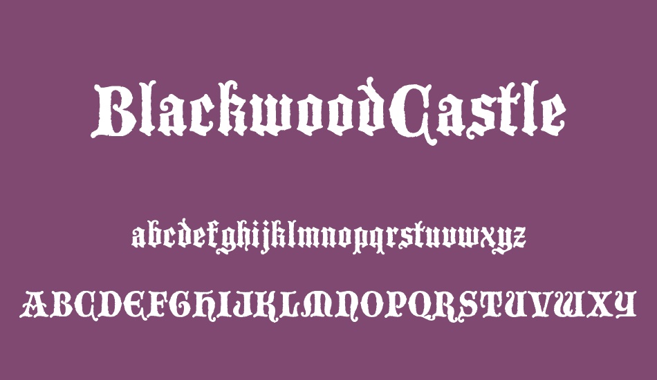 BlackwoodCastle font