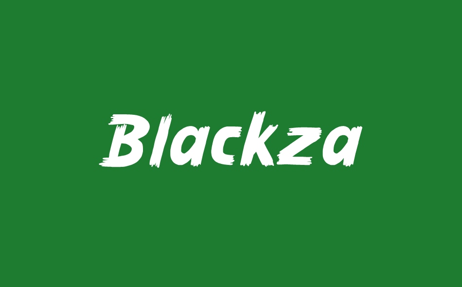 Blackza font big