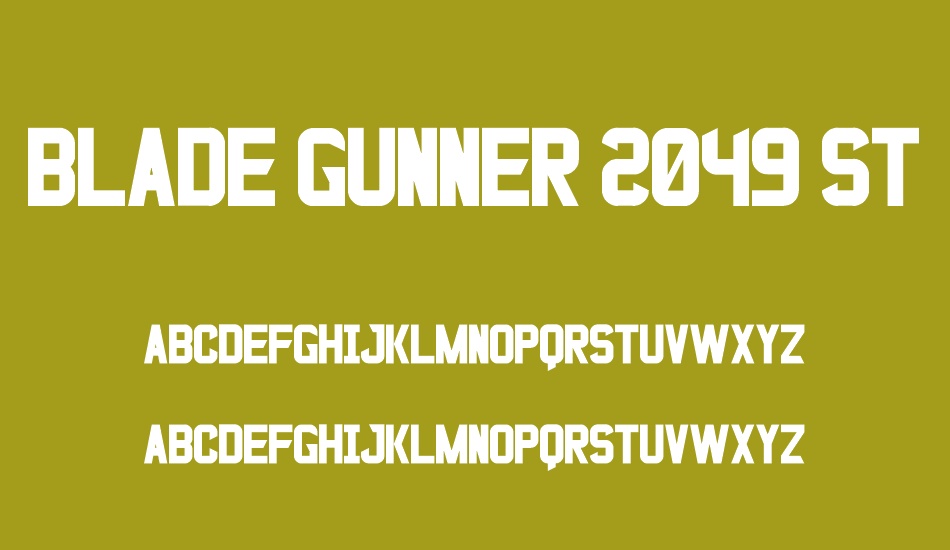 Blade Gunner 2049 St font