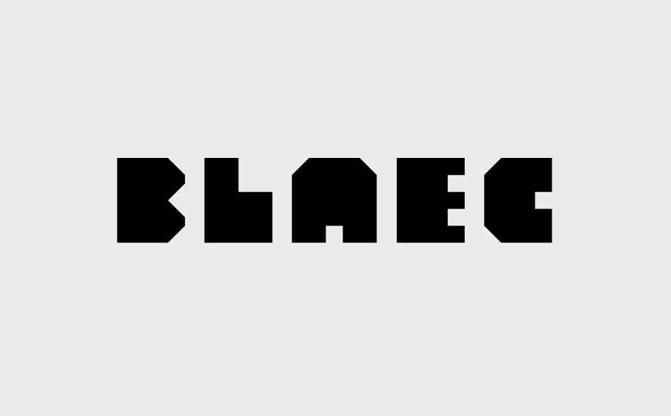 Blaec font big