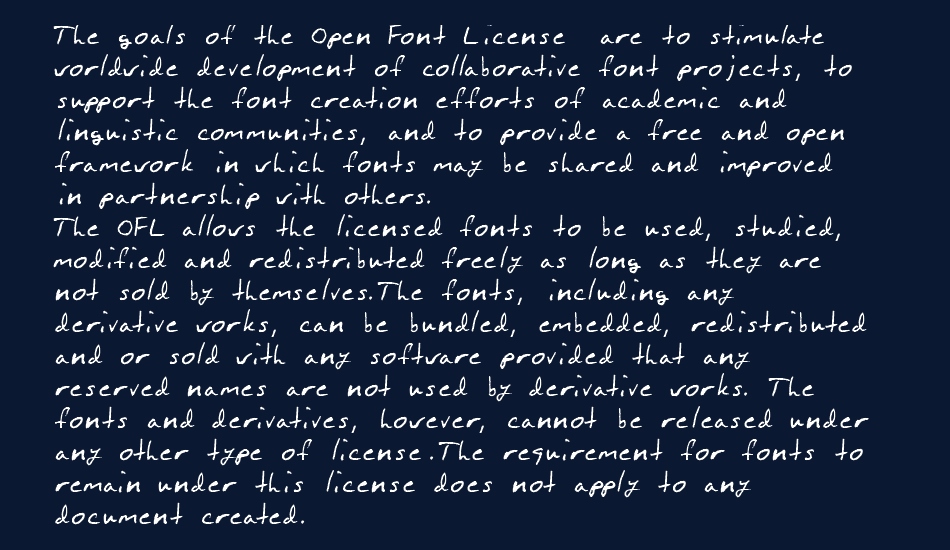 Blakeman Hand font 1
