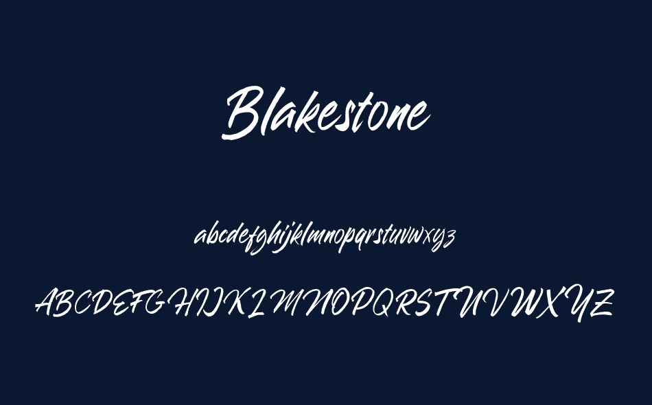 Blakestone font