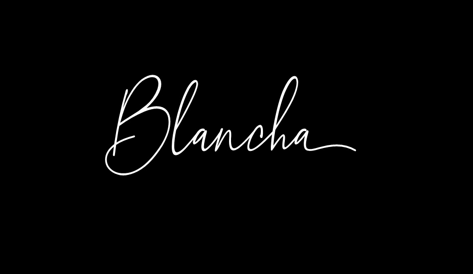 Blancha font big