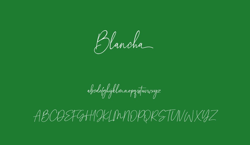 Blancha font