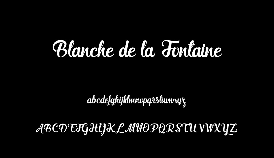Blanche de la Fontaine font