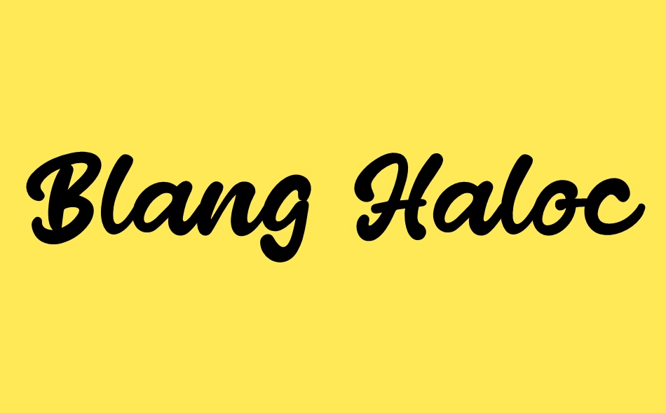 Blang Haloc font big