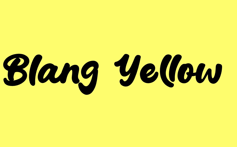 Blang Yellow font big