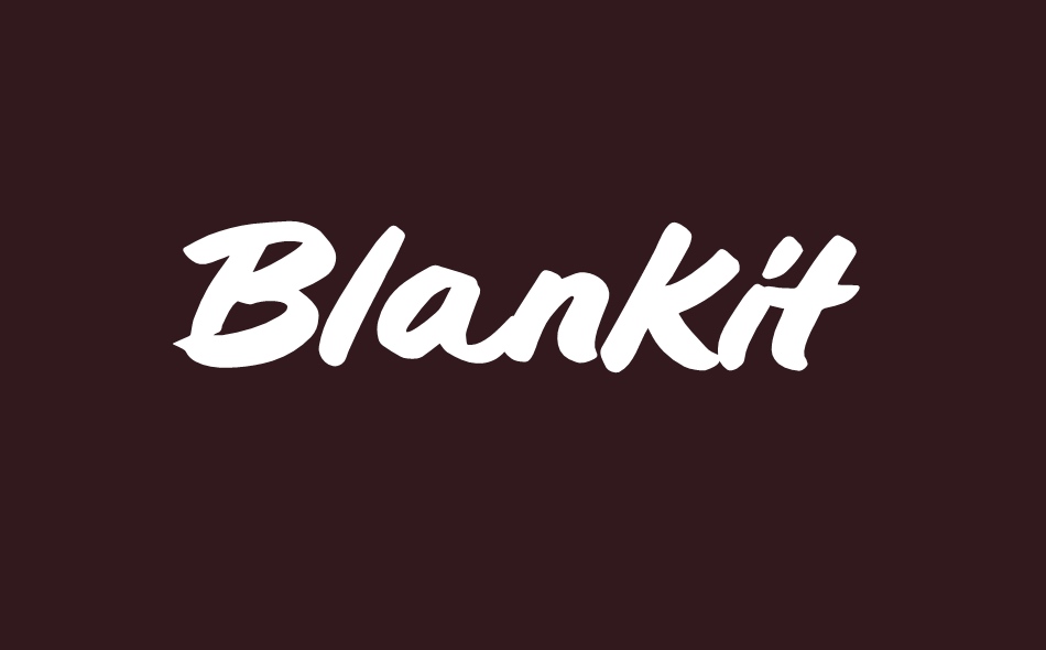 Blankit font big