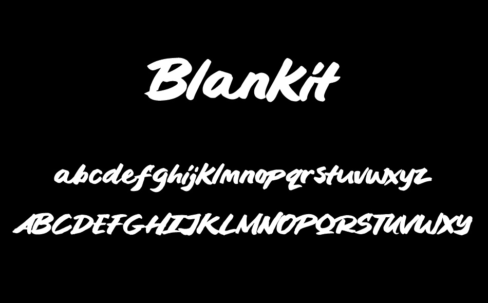 Blankit font